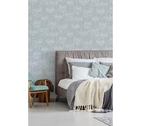 Superfresco Easy Paste the wall Aura Spring Print Wallpaper Blue
