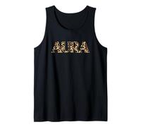 Aura with Classic Leopard Print Letters Tank Top