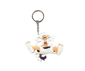 Aurabeam Luffy-s Ruffy Gear-s 5 Manga Key Ring, White, Klein bis Mittelgroß