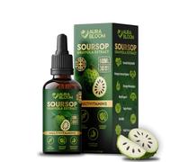 AURABLOOM Soursop Liquid Extract - 60ml High-Strength Graviola Supplement | Immune Support, Antioxidants & Natural Wellness | Vegan, No Sugar, Dietary Health Formula