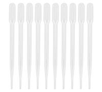 Auracure 10pcs 3ML Disposable Pipette Set Plastic with Pipette Attachment
