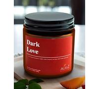 AuraDecor Scented Soy Wax Amber Jar Candle, Organic Luxury Aroma, Aromatic/Aromatherapy Votive Candle || Burning Time Upto 30 Hours (Dark Love, Large)