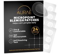 AURAE Microdart Pimple Patch, Spot Solution with Salicylic Acid & Hyaluronic Acid - Early Stage Solution (24 Count)