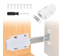 Aurafly 2 Pack Push Open Door Catches, Touch Open Kitchen Drawer Closer, Magnetic Push Catches, Magnetic Push Latch for RV Door Damper Wardrobe Drawer Cupboard