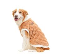 Aurafly Dog Jumper for Cold Weather, Soft Flannel Warm Pullover Vest, Pet Winter Sweater with D-Ring, Windproof Jumper for Medium Large Dogs (Brown, 7XL)