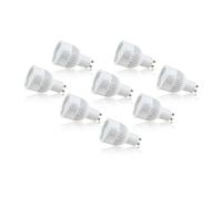 Auraglow 2.4Ghz Remote Control Rgb Gu10 Led Light Bulb - 60W Eqv - 8 Pack