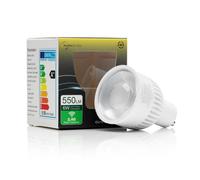 Auraglow 2.4Ghz RF Remote Controlled 6w Colour and Saturation Changing Warm and Cool White GU10 LED Dimmable Light Bulb Second Generation - 60w EQV