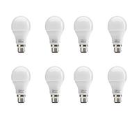 Auraglow 3 Step Dimmable LED Bulb B22 No Dimmer Needed, Cool White, 8 Pack