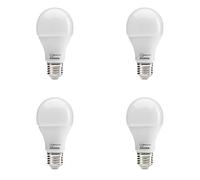 Auraglow 3 Step Switch LED Bulb Dimmable Without Dimmer 14w, 100w EQV - Warm White 3000K - E27-4 Pack