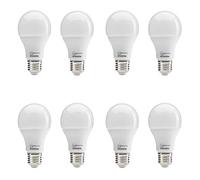 Auraglow 3 Step Switch LED Bulb Dimmable Without Dimmer 14w, 100w EQV - Warm White 3000K - E27-8 Pack
