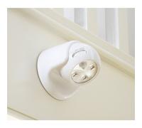 Auraglow Battery Operated Motion Activated PIR Sensor Removable Cordless LED Security Light (White, without Batteries)