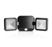 Auraglow Outdoor Wireless Battery Operated LED Motion Activated PIR Sensor Spotlight Twin Security Light