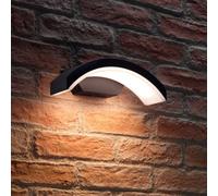 Auraglow Black Arch Integrated Led Outdoor Wall Light - Triumph