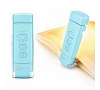 Auraglow Book Light for Reading in Bed, Zero Blue Amber Clip On LED