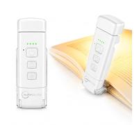 Auraglow Book Light for Reading in Bed, Zero Blue Amber Clip On LED