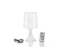 Auraglow Remote Control Colour Changing LED Mood Light Wireless Battery Operated/USB Bedside Table Desk Lamp