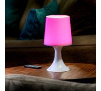 Auraglow Remote Control Colour Changing LED Mood Light Wireless Battery Operated/USB Bedside Table Desk Lamp