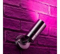 Auraglow Colour Changing Wall Spotlight GU10 with Remote, 1 Pack