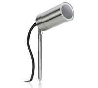 Auraglow Deep Recessed Outdoor Stainless Steel Garden LED GU10 Path Spike Spot Light (Fitting Only)