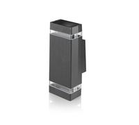 Auraglow Double Up and Down Wall Light Anthracite, Fitting Only, Outdoor