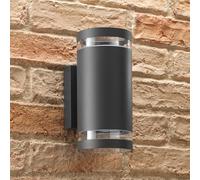 Auraglow Double Up and Down Wall Light Anthracite Grey, Fitting Only