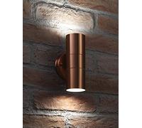 Auraglow Double Up and Down Wall Light Copper Finish, Cool White LED