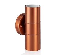 Auraglow Double Up and Down Wall Light Copper Finish, Fitting Only