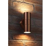 Auraglow Double Up and Down Wall Light Copper Finish, Warm White LED