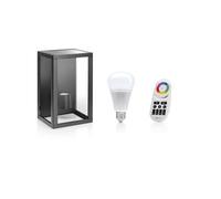 Auraglow Glass Box Wall Light - Colour Changing