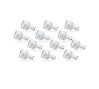 Auraglow GU10 Colour Changing LED Bulbs 12 Pack, Dimmable RGB Spotlights