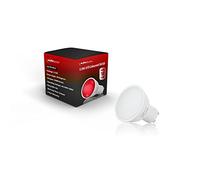 Auraglow GU10 Red LED Bulb 660nm Sleep Friendly Night Light, 1 Pack | Deep wellness wavelength, zero blue green, melatonin safe evening spotlight for bedroom, nursery, meditation and yoga
