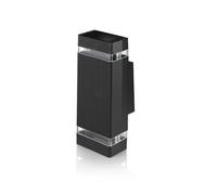 Auraglow Indoor/Outdoor Double Up & Down Wall Light (Fitting Only, Black)