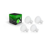 Auraglow LED Coloured GU10 Spotlight Light Bulb - Green - 4 Pack | 50W equivalent mood lighting for uplighter, downlighter and plant display, 15000 hour life, low energy