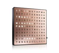 Auraglow LED Light Up USB Wall or Desk Word Clock - Copper