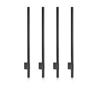 Auraglow Linear Indoor & Outdoor Led Wall Light Black 900mm 4 Pack