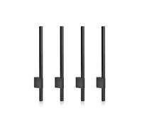 Auraglow Linear LED Wall Light 60cm Black, Warm White 3000K, 4 Pack