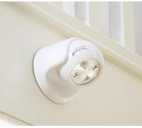 Auraglow Motion Sensor Security Light, Wireless Battery Powered PIR, White