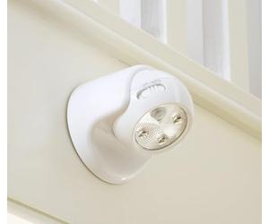 Auraglow Motion Sensor Security Light, Wireless Battery Powered PIR, White