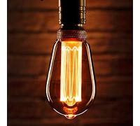 Auraglow Mysa LED Light Bulb - Vintage Retro Rustic Edison Style Decorative Energy Efficient Filament E27 Screw ST64 Classic Shape