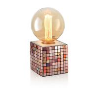 Auraglow Mysa Mosaic Effect Stone Table Desk Lamp - Soho - Table Lamp Only