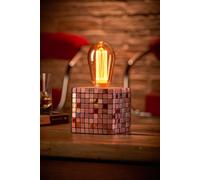 Auraglow Mysa Mosaic Effect Stone Table Desk Lamp - Soho - With Ag547