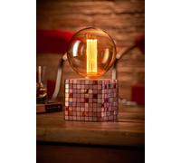 Auraglow Mysa Mosaic Effect Stone Table Desk Lamp - Soho - With Ag549
