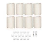 Auraglow Omniance Palazzo Rechargeable Wireless Wall Light With Remote - 8 Lamps, 16 Light Sources, 2 Remotes