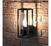Auraglow Outdoor 2 Way E27 Up Or Down Wall Light - Aspen-With Cool White Candle Bulb