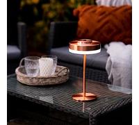 Auraglow Outdoor Table Lamp Rechargeable, Cordless LED, IP44 | 3 brightness modes, warm glow for patio, decking and garden dining, battery powered, weatherproof design