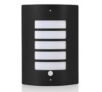 Auraglow PIR Motion Detection Sensor Outdoor Wall Light - Black - Fitting Only