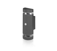 Auraglow PIR Motion Sensor Double Up & Down Outdoor Wall Security Light (Anthracite, Fitting Only)