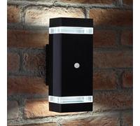 Auraglow Pir Motion Sensor Double Up & Down Wall Light - Kingstone - Cool White