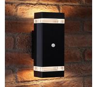 Auraglow Pir Motion Sensor Double Up & Down Wall Light - Kingstone - Warm White