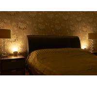 Auraglow Plugin GU10 Spotlight Uplighter Wall Wash Light Plug Socket Uplight Lamp with Warm White LED Bulb